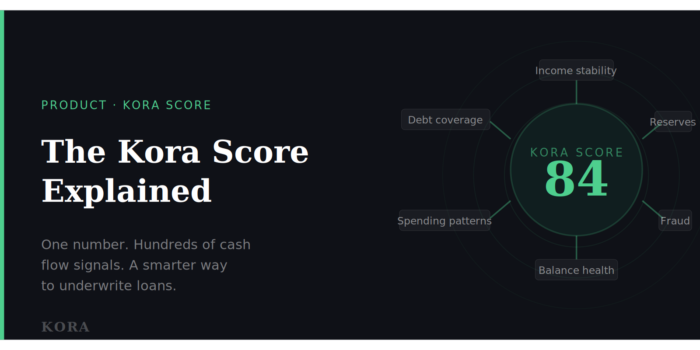 The Kora Score Explained: A Smarter Way to Underwrite Loans